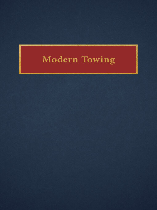 Title details for Modern Towing by John S. Blank - Available